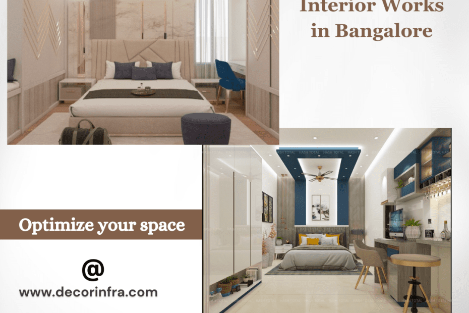 Bedroom interior designs. Interior company in Bangalore.